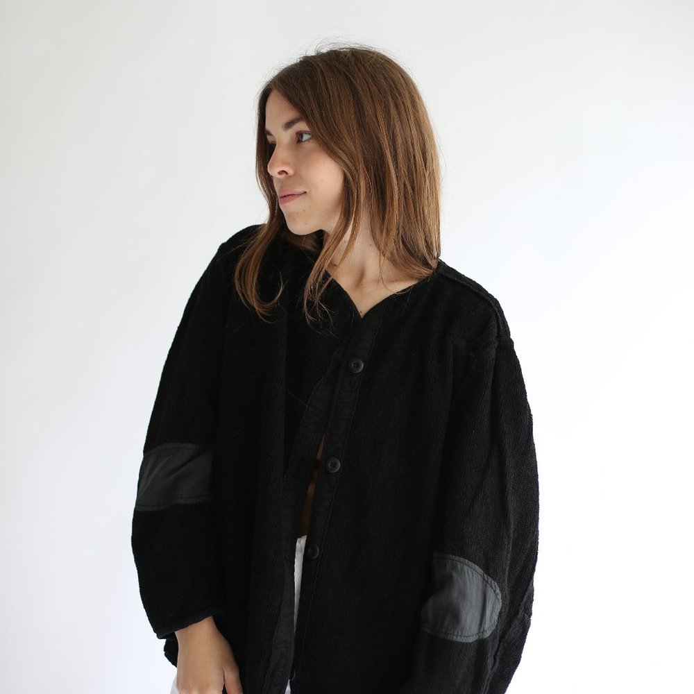 RAWSON CHICAGO Vintage Black Overdye Pile Liner